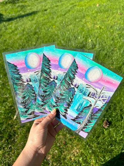 "Winter Falls" 5x7 Art Prints