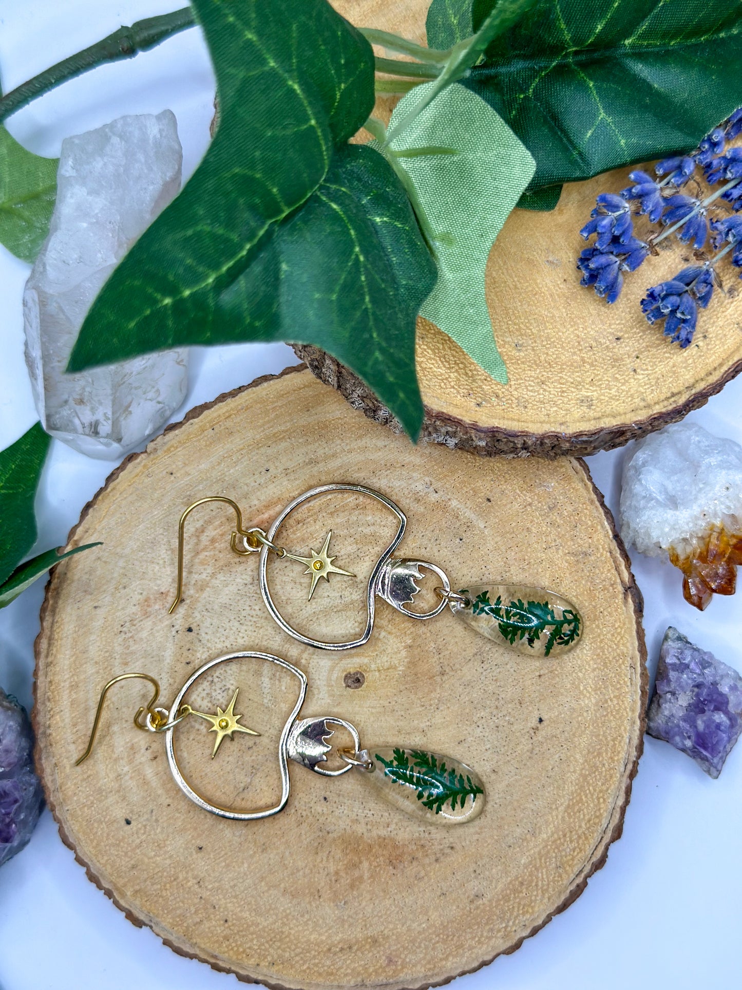 "Meadow of Helechos" Dangle Earrings